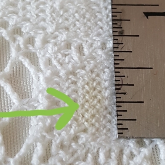 Crochet Floral Lace Off White Pullover Mini Dress Sz 2 Slip Lining H & M - Picture 5 of 10